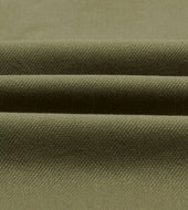 Green Cotton Twill Military Overshirt