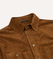 Raw Suede Overshirt