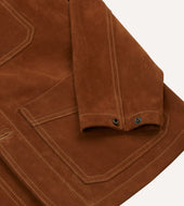 Heavyweight Suede Five Pocket Chore Jacket
