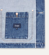 Bleach Wash Selvedge Five Pocket Chore Jacket