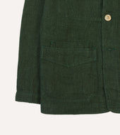 Green Linen Five Pocket Chore Jacket