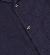 Cotton Canvas Utility Blazer