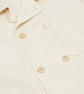 Cotton Linen Double Breasted Chore Coat