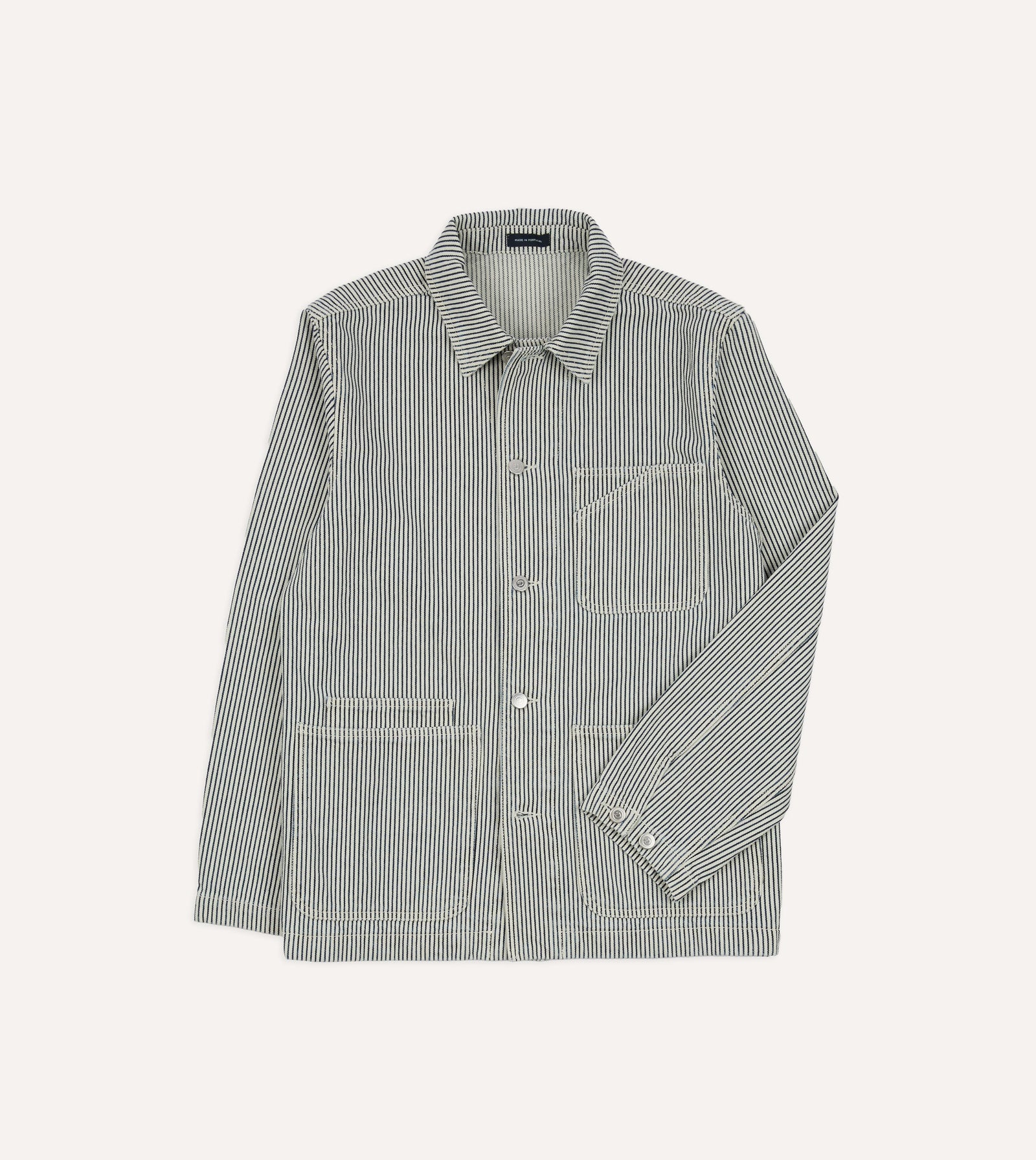 Stripe Cotton Fatigue Jacket
