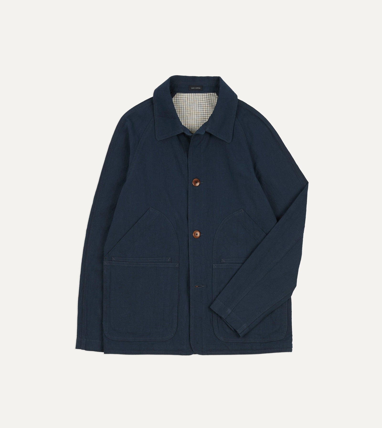 Cotton Linen Raglan Work Coat