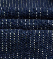 Stripe Linen Loop Button Chore Jacket