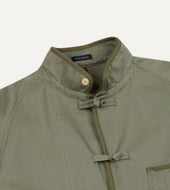 Herringbone Cotton Artist Chore Jacket