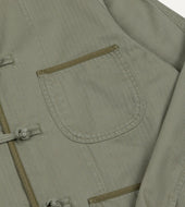 Herringbone Cotton Artist Chore Jacket