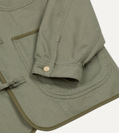 Herringbone Cotton Artist Chore Jacket