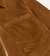 Snuff Raw Suede Blouson Jacket