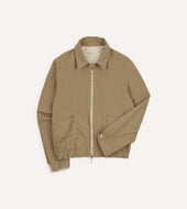 And Tan Reversible Cotton Blouson Jacket