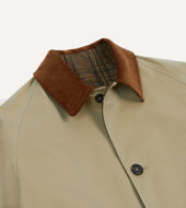 Reversible Cotton Tweed Raglan Mac