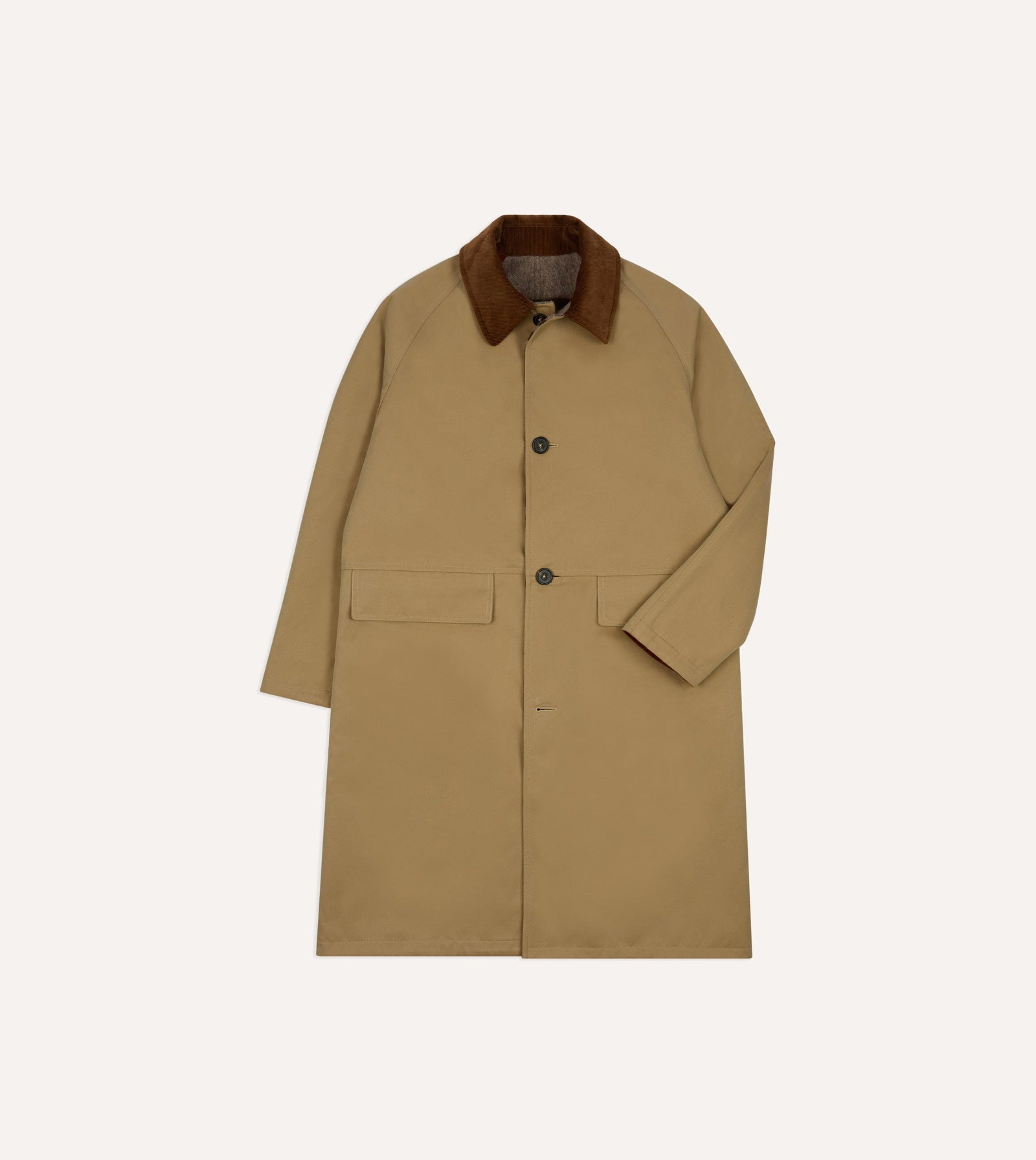 Reversible Cotton Blanket Raglan Mac