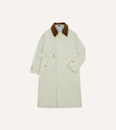 Ecru Cotton Dispatch Raincoat