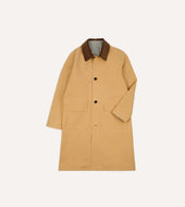 Reversible Linen Cotton Raglan Mac