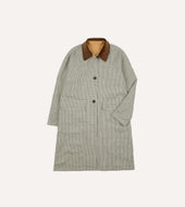 Reversible Linen Cotton Raglan Mac