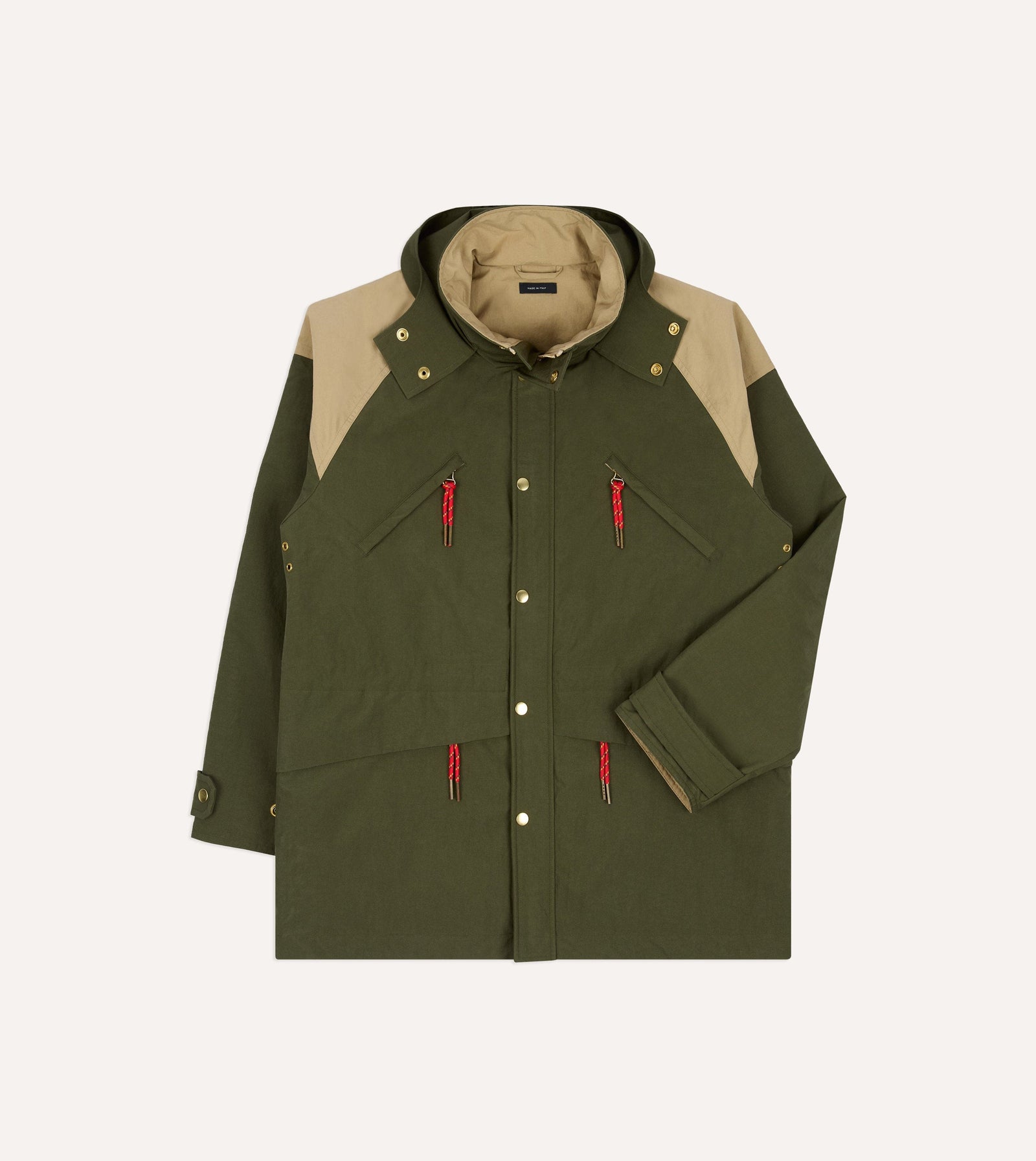 And Ecru Nylon Windbreaker