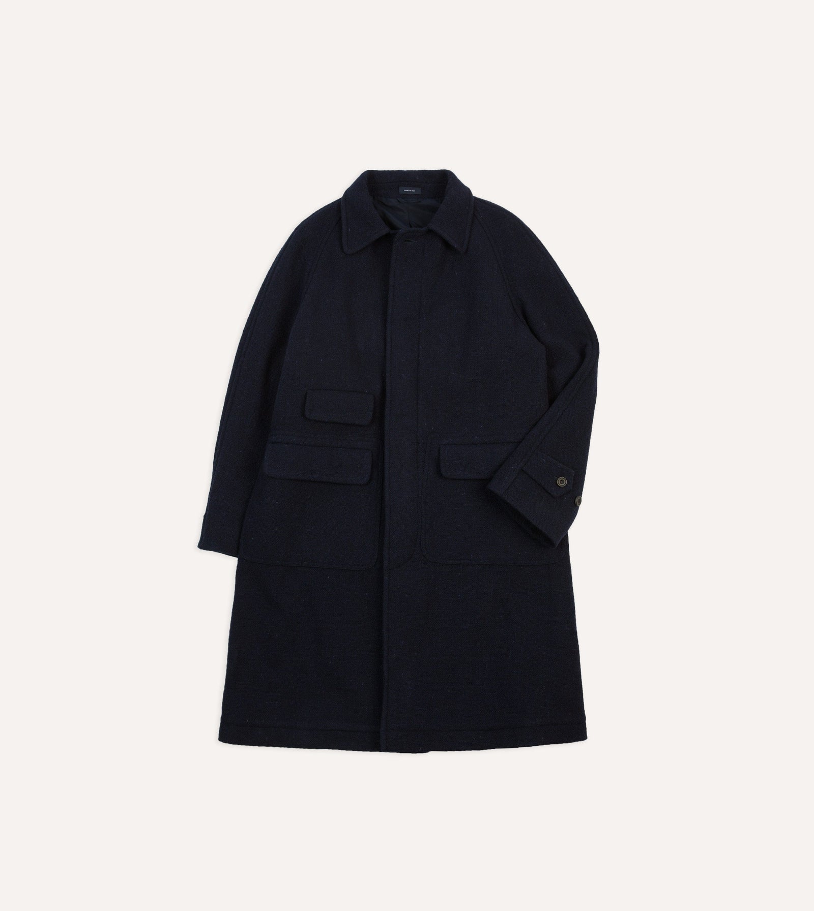 Donegal Wool Raglan Coat