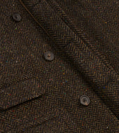Herringbone Wool Raglan Coat