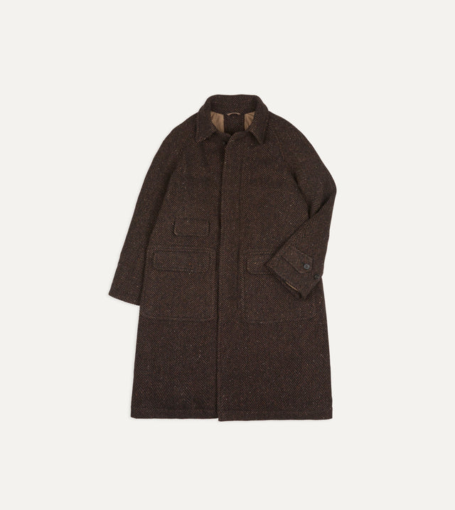 Drake's by Nanga Quilted Raglan Coat