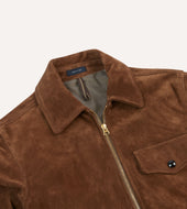 Heavyweight Suede A 2 Bomber Jacket