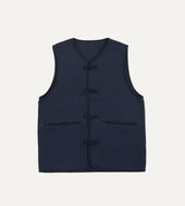 Navy Cotton Artist Vest