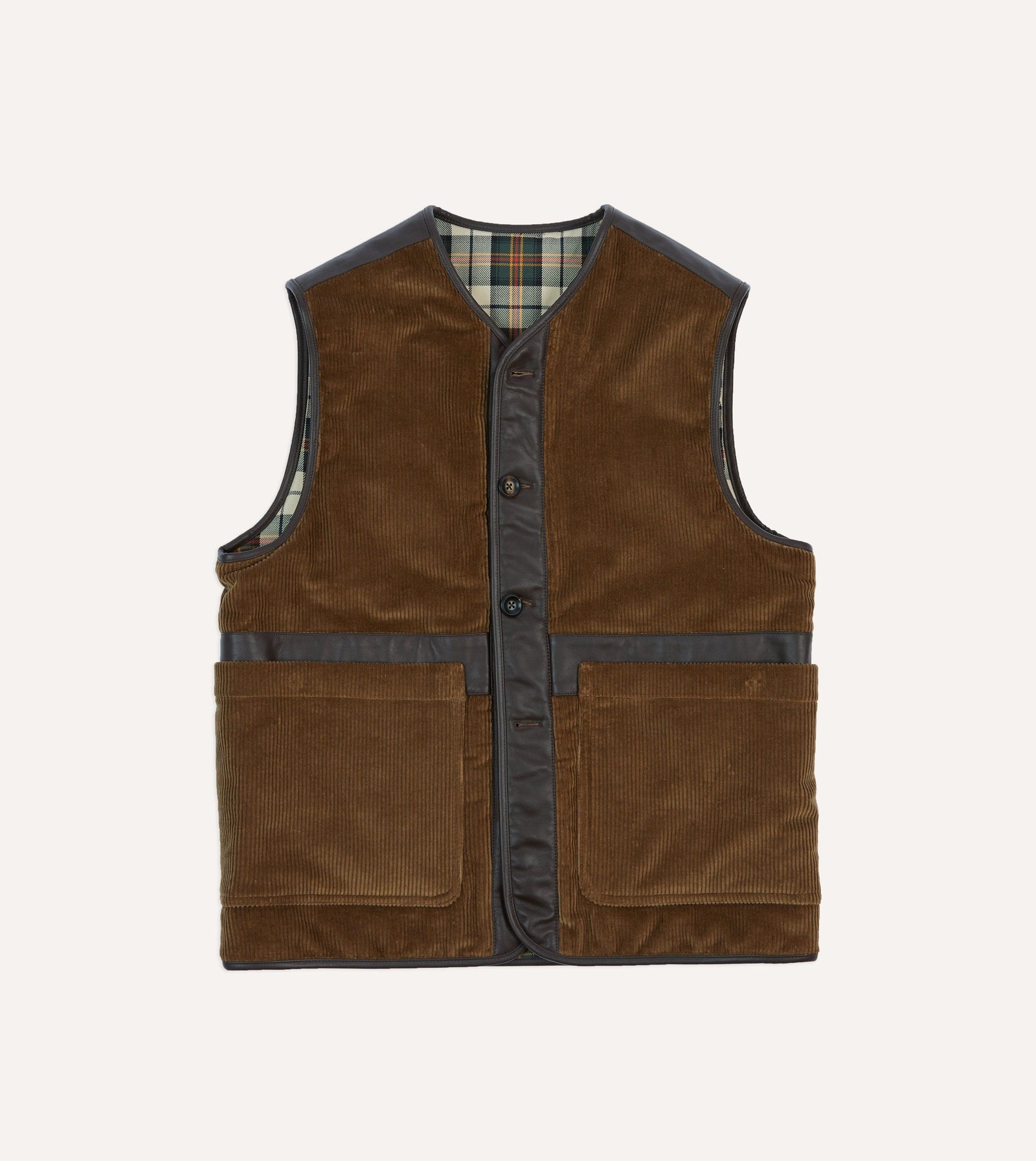 Corduroy Wadded Vest