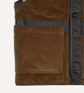 Corduroy Wadded Vest