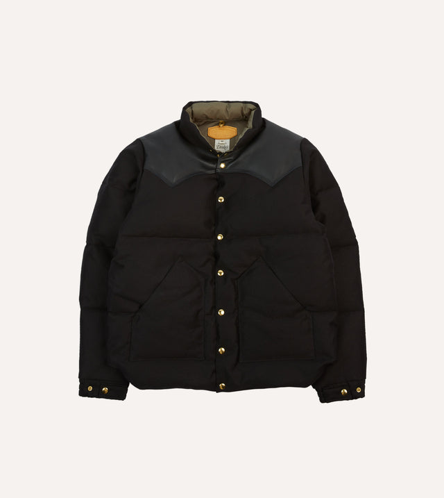 Rocky Mountain Featherbed for Drake's Black Cotton Christy Down Jacket