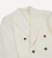Linen Double Breasted Tailored Jacket