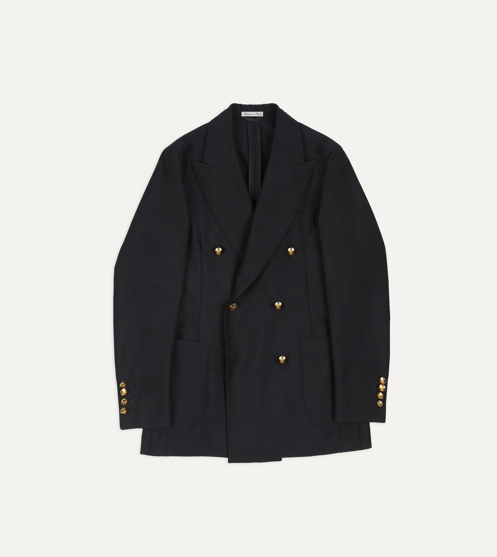Wool Mohair Double Breasted Travel Blazer