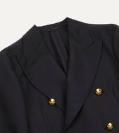 Wool Mohair Double Breasted Travel Blazer