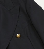 Wool Mohair Double Breasted Travel Blazer