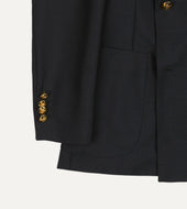 Wool Mohair Double Breasted Travel Blazer