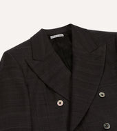 Tussah Silk Double Breasted Evening Jacket