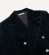 Velvet Double Breasted Blazer