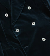 Velvet Double Breasted Blazer