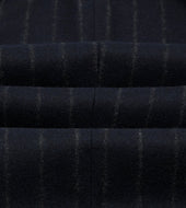 Chalkstripe Wool Flannel Double Breasted Tailored Jacket