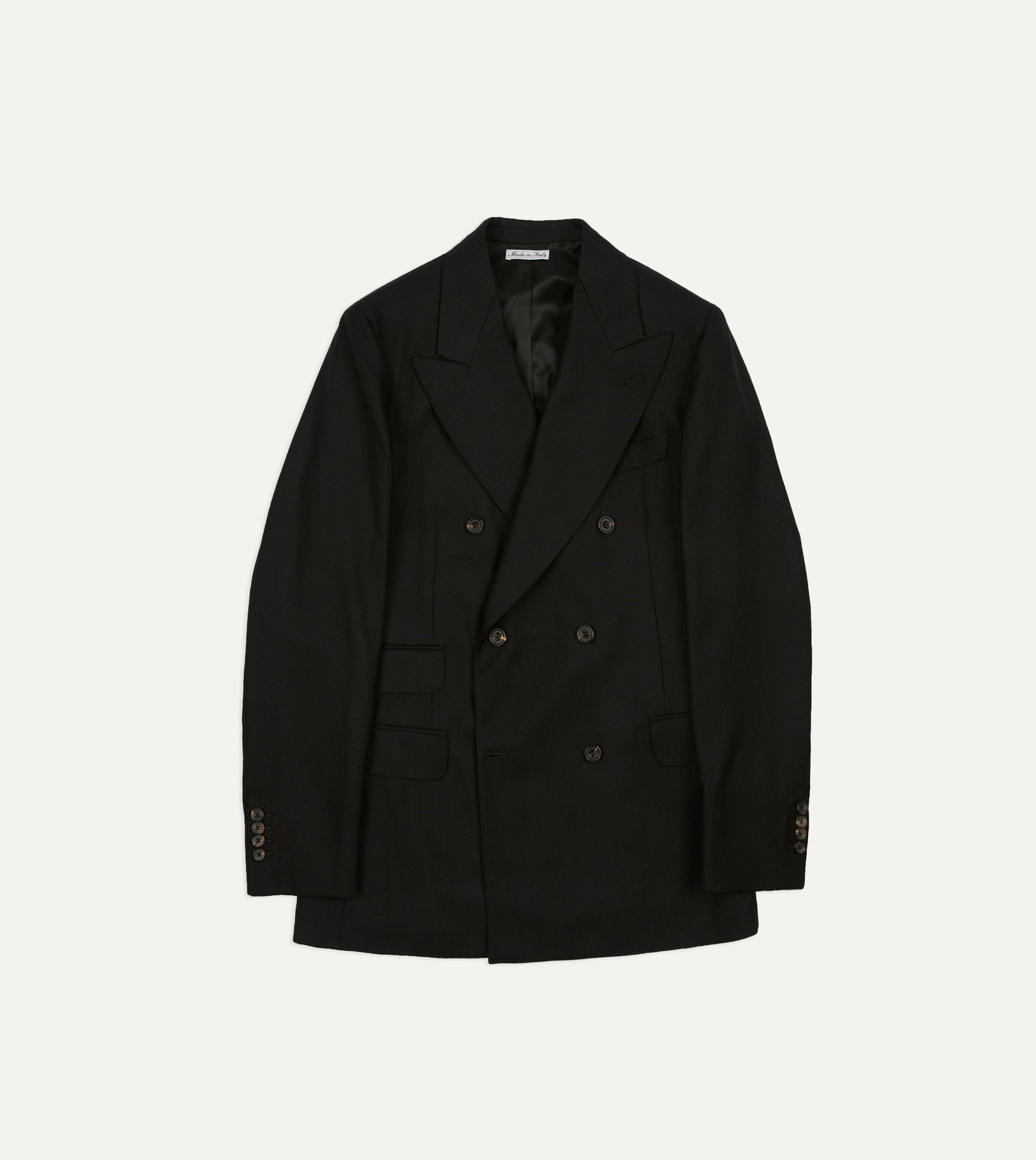 Fresco Wool Double Breasted Tailored Jacket