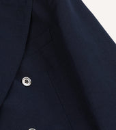 Linen Cotton Double Breasted Tailored Jacket