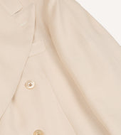 Ramie Canapa Double Breasted Tailored Jacket