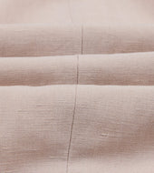 Pink Tussah Silk Linen Double Breasted Tailored Jacket