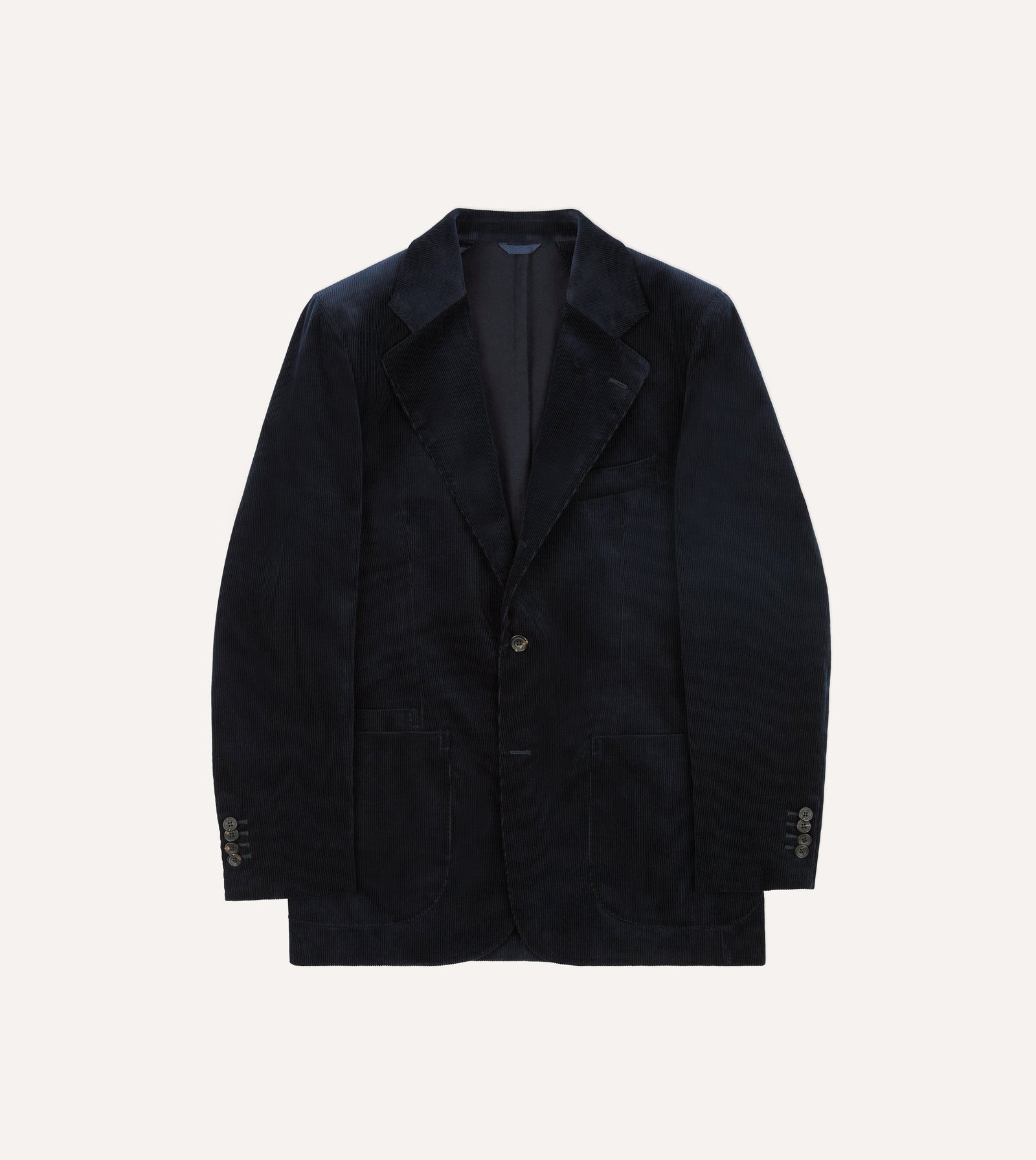 Mid Wale Cotton Corduroy Tailored Jacket