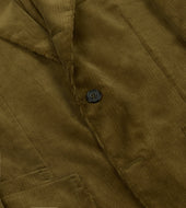 Green Mid Wale Cotton Corduroy Tailored Jacket
