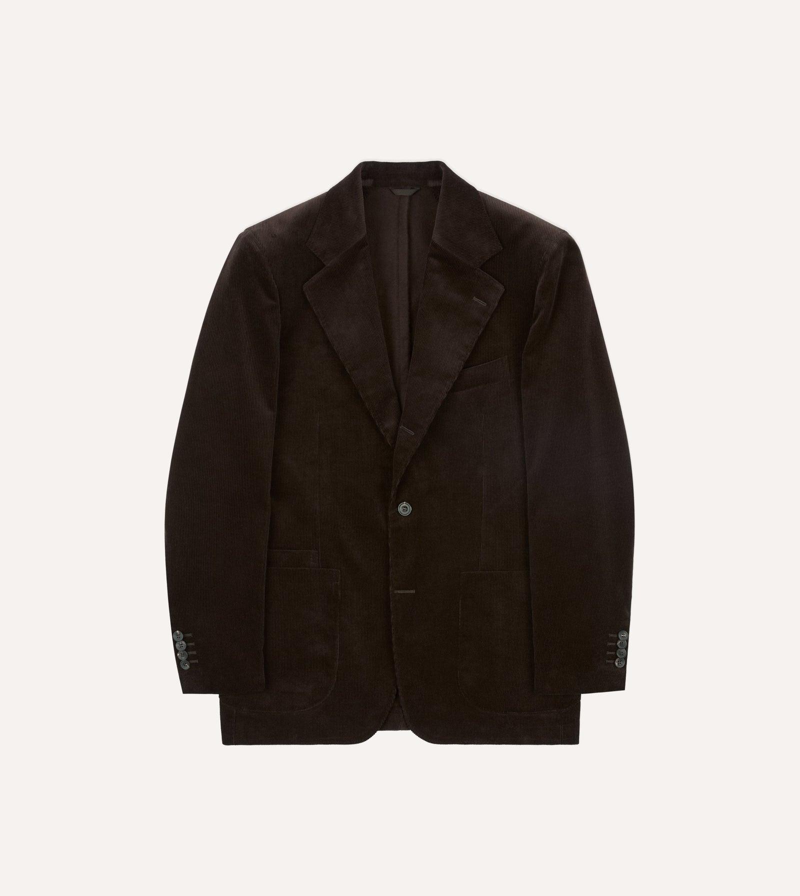 Mid Wale Cotton Corduroy Tailored Jacket