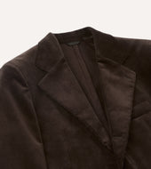 Mid Wale Cotton Corduroy Tailored Jacket