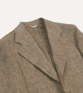 Herringbone Linen Silk Blazer