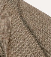 Herringbone Linen Silk Blazer
