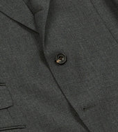 Grey Fresco Wool Tailored Jacket