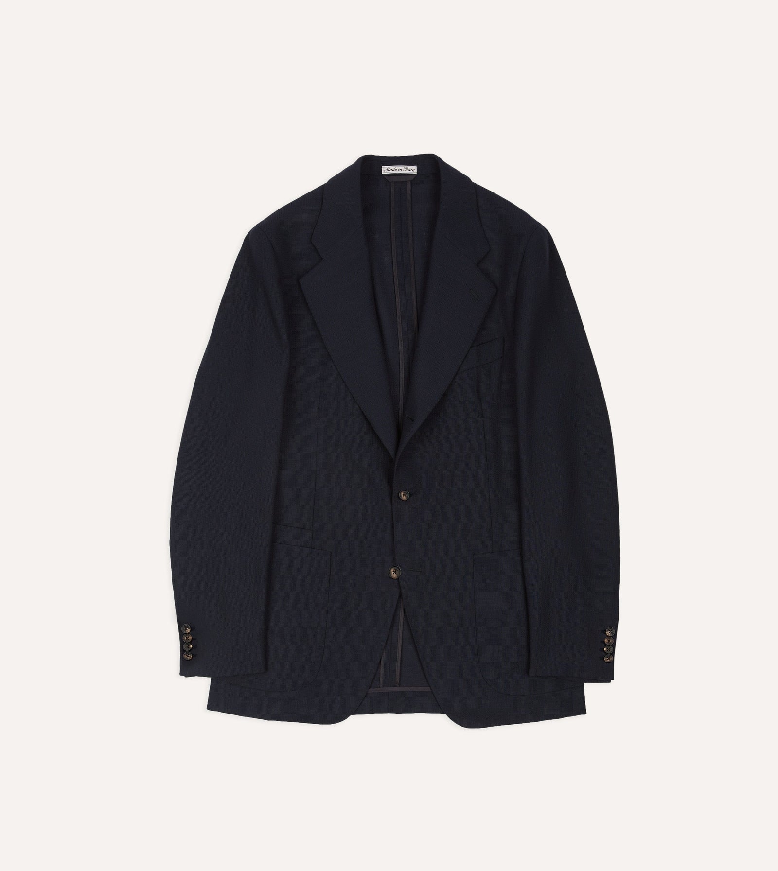 Wool Open Weave Travel Blazer